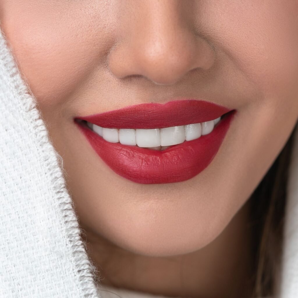 Close up of a smiling mouth
