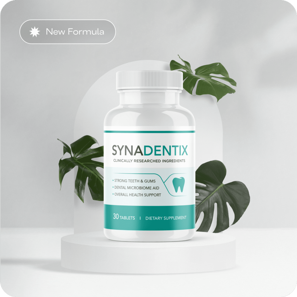 Synadentix daily oral microbiome chewable supplement bottle